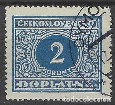 Sellos: CHECOSLOVAQUIA 1928 - SELLO DE FRANQUEO, CIFRAS - USADO