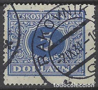 Sellos: CHECOSLOVAQUIA 1928 - SELLO DE FRANQUEO, CIFRAS - USADO