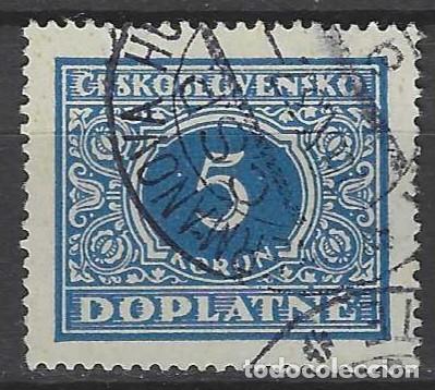 Sellos: CHECOSLOVAQUIA 1928 - SELLO DE FRANQUEO, CIFRAS - USADO