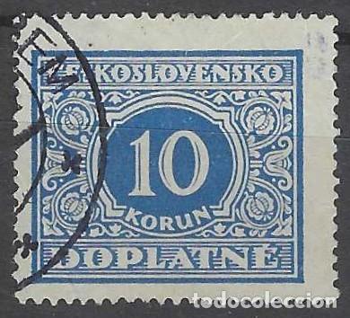 Sellos: CHECOSLOVAQUIA 1928 - SELLO DE FRANQUEO, CIFRAS - USADO
