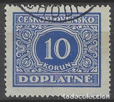 Sellos: CHECOSLOVAQUIA 1928 - SELLO DE FRANQUEO, CIFRAS - USADO