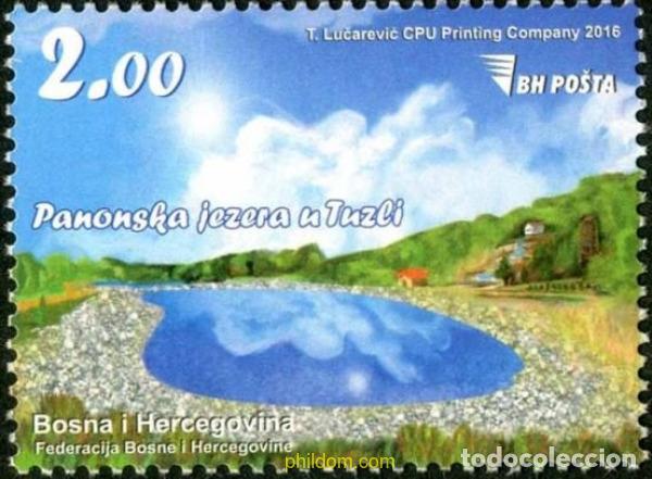 Selos: 735952 MNH BOSNIA-HERZEGOVINA 2016 TURISMO. LAGO PANONSKA (TUZLA)