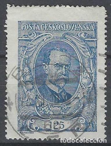 Francobolli: CHECOSLOVAQUIA 1920 - PRESIDENTE MASARYK, AZUL - USADO