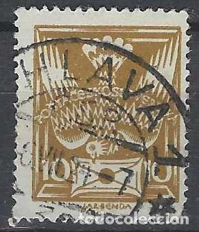 Selos: CHECOSLOVAQUIA 1920 - CORREO, OCRE - USADO