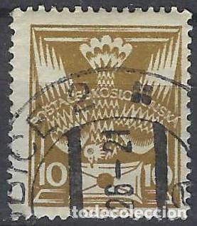 Selos: CHECOSLOVAQUIA 1920 - CORREO, OCRE - USADO