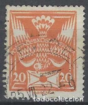 Francobolli: CHECOSLOVAQUIA 1920 - CORREO, NARANJA ROJIZO - USADO