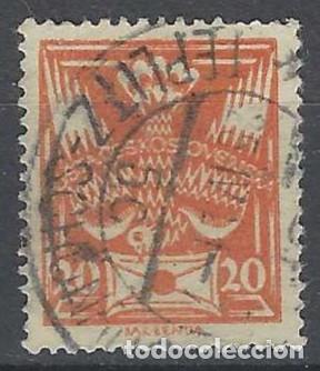 Francobolli: CHECOSLOVAQUIA 1920 - CORREO, NARANJA ROJIZO - USADO