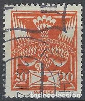 Francobolli: CHECOSLOVAQUIA 1920 - CORREO, NARANJA ROJIZO - USADO