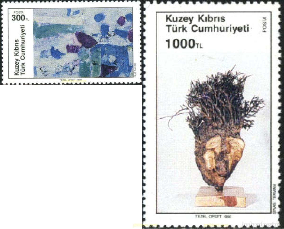 Francobolli: 51444 MNH CHIPRE. Administraci&oacute;n turca 1990 ARTE CONTEMPORANEO