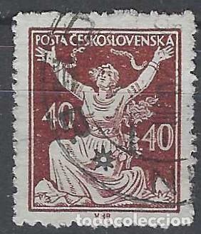 Sellos: CHECOSLOVAQUIA 1920 - LIBERACI&Oacute;N DE LA REP&Uacute;BLICA, MARR&Oacute;N - USADO