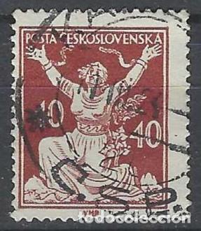 Sellos: CHECOSLOVAQUIA 1920 - LIBERACI&Oacute;N DE LA REP&Uacute;BLICA, MARR&Oacute;N - USADO