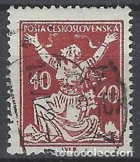 Sellos: CHECOSLOVAQUIA 1920 - LIBERACI&Oacute;N DE LA REP&Uacute;BLICA, MARR&Oacute;N - USADO