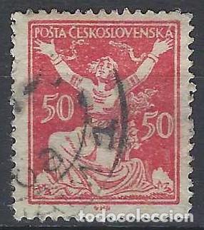 Stamps: CHECOSLOVAQUIA 1920 - LIBERACI&Oacute;N DE LA REP&Uacute;BLICA, CARM&Iacute;N - USADO
