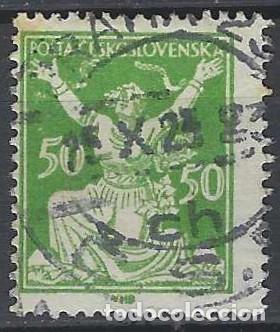 Briefmarken: CHECOSLOVAQUIA 1920 - LIBERACI&Oacute;N DE LA REP&Uacute;BLICA, VERDE - USADO