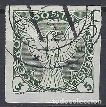 Selos: CHECOSLOVAQUIA 1920 - SELLO PARA PERI&Oacute;DICOS, VERDE NEGROSO - USADO