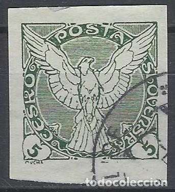 Selos: CHECOSLOVAQUIA 1920 - SELLO PARA PERI&Oacute;DICOS, VERDE NEGROSO - USADO