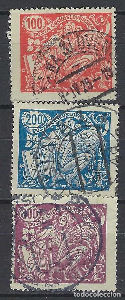 Timbres: CHECOSLOVAQUIA 1923 - CIENCIA Y AGRICULTURA, S.COMPLETA - USADOS