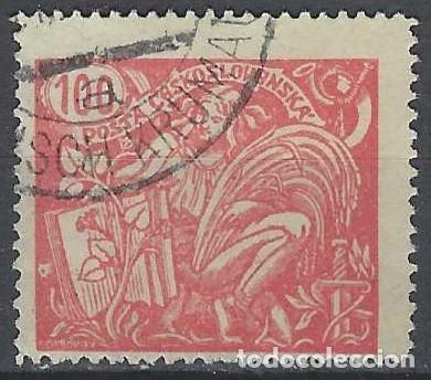 Timbres: CHECOSLOVAQUIA 1923 - CIENCIA Y AGRICULTURA, ROSA - USADO