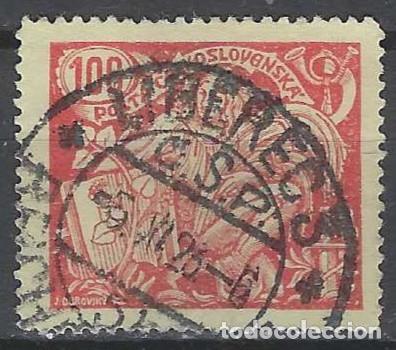 Timbres: CHECOSLOVAQUIA 1923 - CIENCIA Y AGRICULTURA, ROSA - USADO