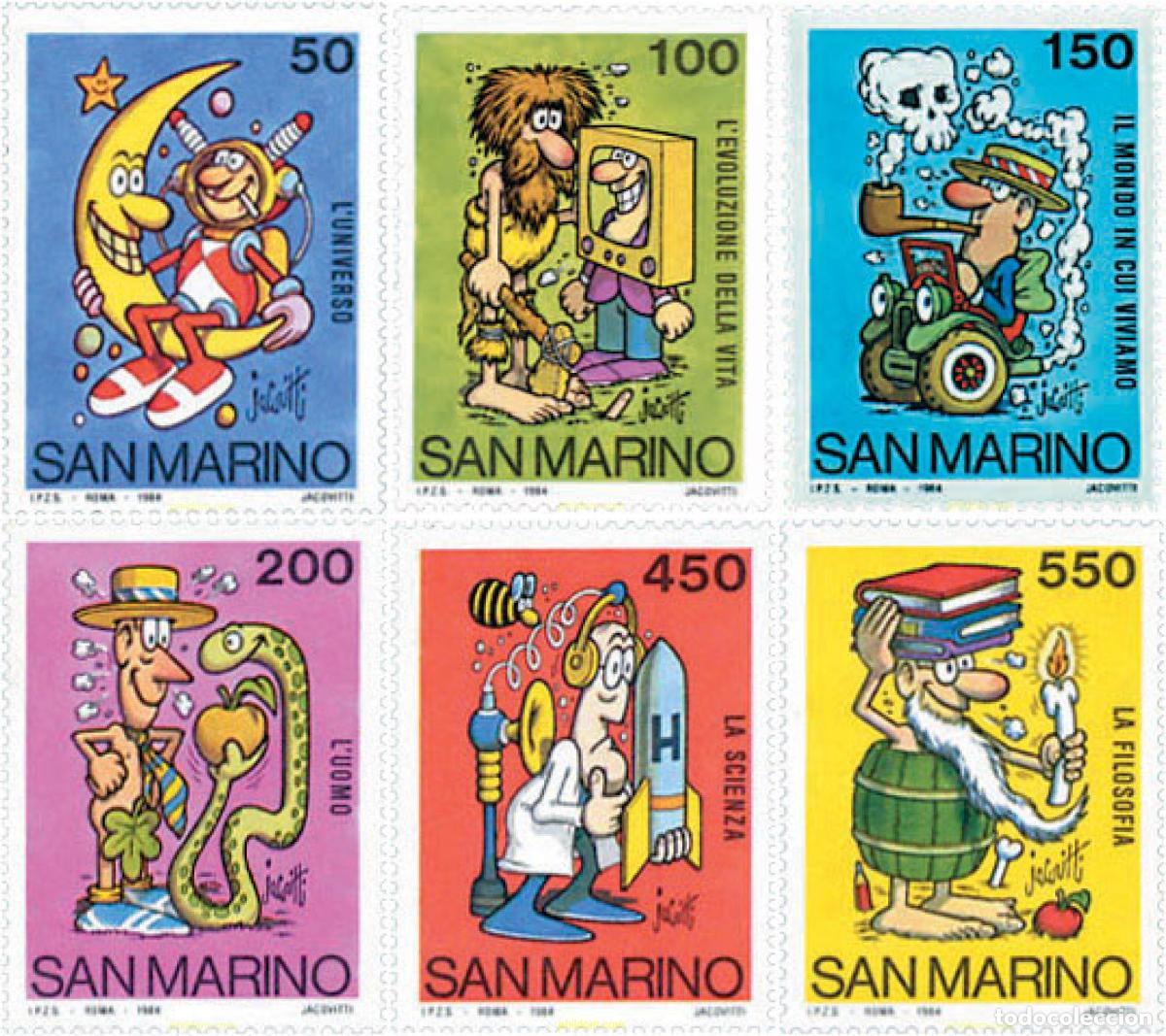 Sellos: 43830 MNH SAN MARINO 1984 ESCUELA Y FILATELIA