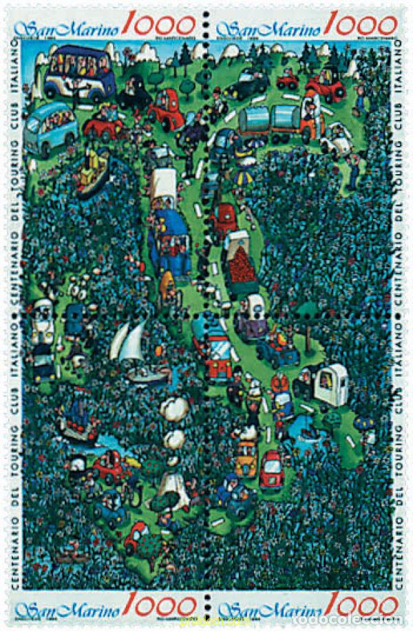 Sellos: 6731 MNH SAN MARINO 1994 CENTENARIO DEL TOURING CLUB ITALIANO