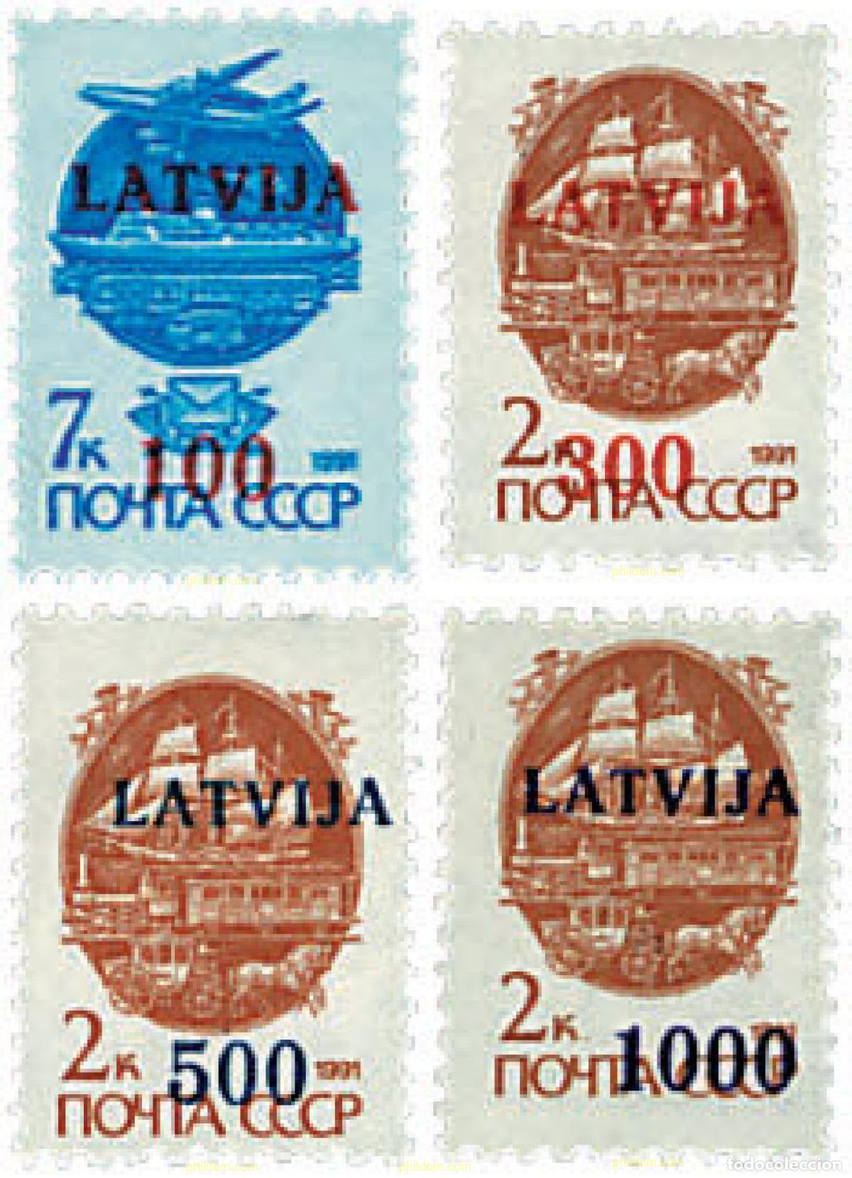 Stamps: 86295 MNH LETONIA 1991 SELLOS DE LA URSS