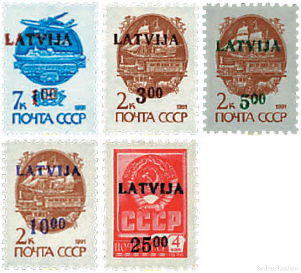 Stamps: 86375 MNH LETONIA 1992 SELLOS DE LA URSS