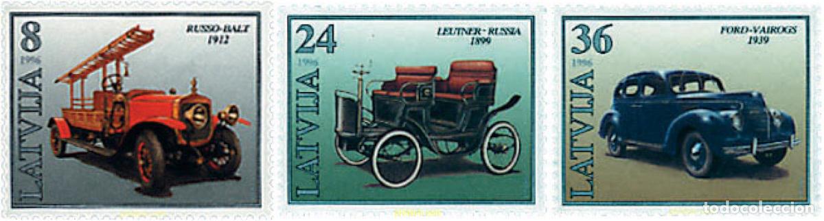 Stamps: 86460 MNH LETONIA 1996 COCHES ANTIGUOS DE LETONIA