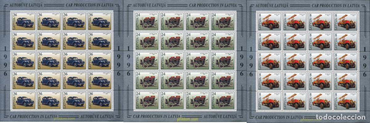 Stamps: 337107 MNH LETONIA 1996 COCHES ANTIGUOS DE LETONIA