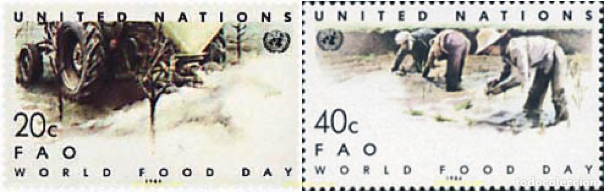 Sellos: 44709 MNH NACIONES UNIDAS. Nueva York 1984 DIA MUNDIAL DE LA ALIMENTACION