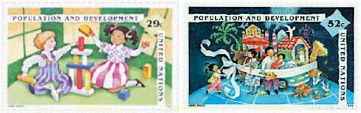 Sellos: 44711 MNH NACIONES UNIDAS. Nueva York 1994 POBLACION Y DESARROLLO