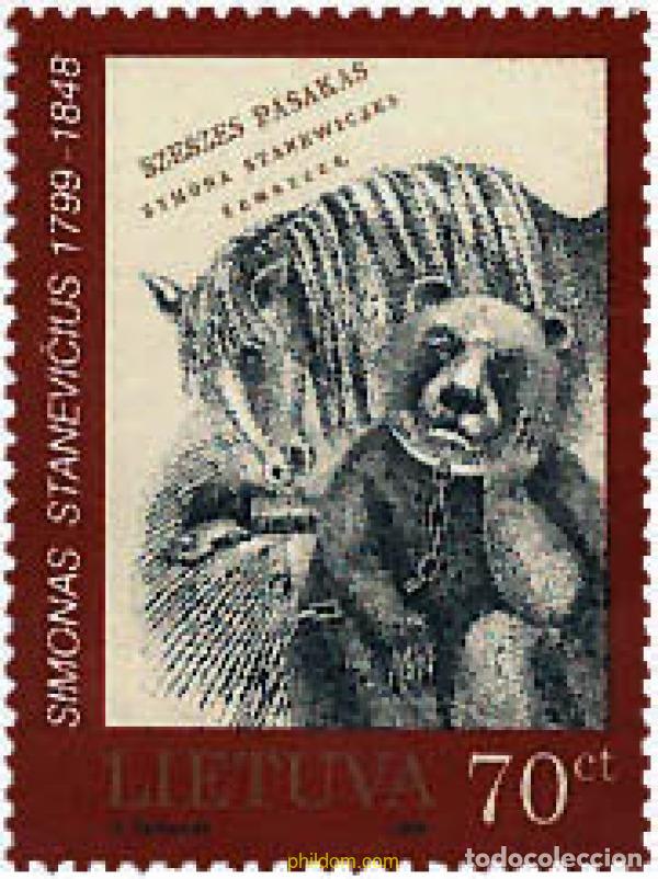 Stamps: 65801 MNH LITUANIA 1999 BICENTENARIO DEL NACIMIENTO DEL ESCRITOR SIMONAS STANEVICIUS