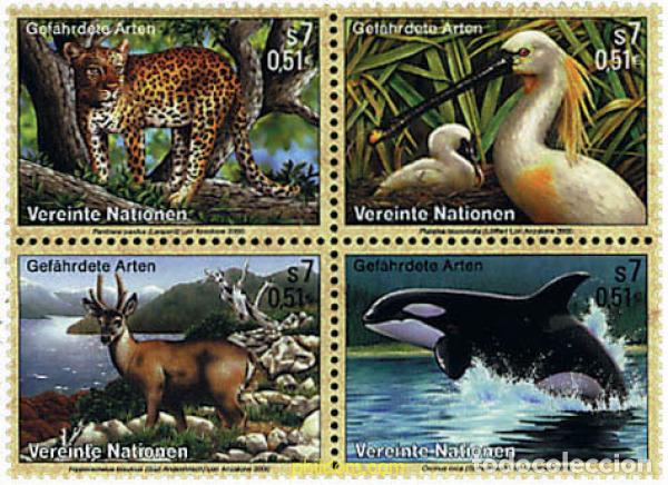 Sellos: 6305 MNH NACIONES UNIDAS. Viena 2000 PROTECCION DE LA NATURALEZA
