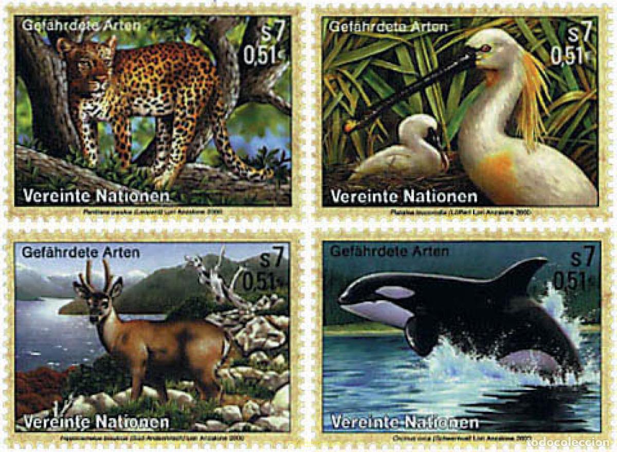 Sellos: 58198 MNH NACIONES UNIDAS. Viena 2000 PROTECCION DE LA NATURALEZA