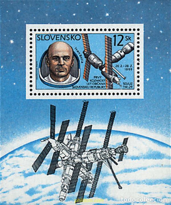 Sellos: 47716 MNH ESLOVAQUIA 1999 PRIMER VUELO DE UN ASTRONAUTA ESLOVACO