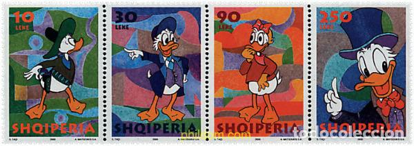 Sellos: 5869 MNH ALBANIA 2000 PERSONAJES DE WALT DISNEY