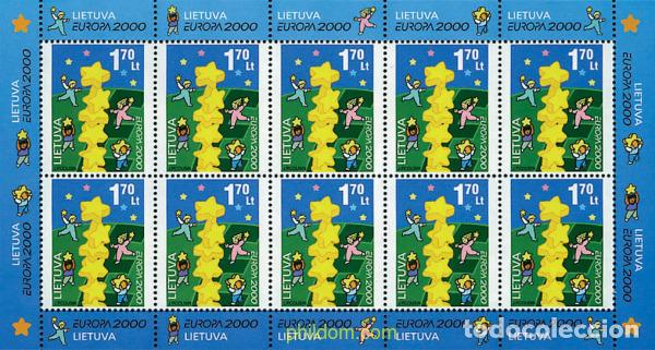 Sellos: 8737 MNH LITUANIA 2000 EUROPA CEPT. CONSTRUCCION EUROPEA