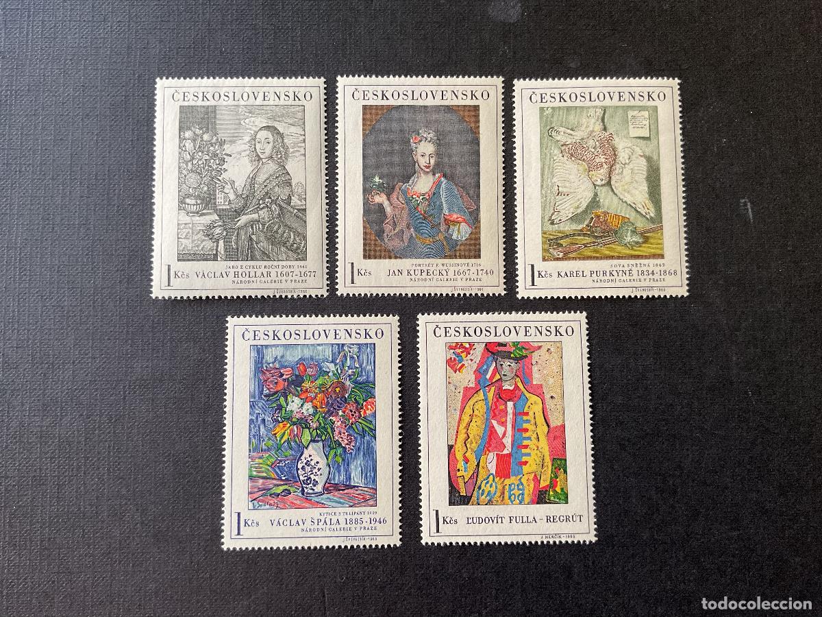 Francobolli: CHECOSLOVAQUIA N&ordm; YVERT 1530/4*** A&Ntilde;O 1966. PINTURA. CUADROS DE GALERIAS NACIONALES