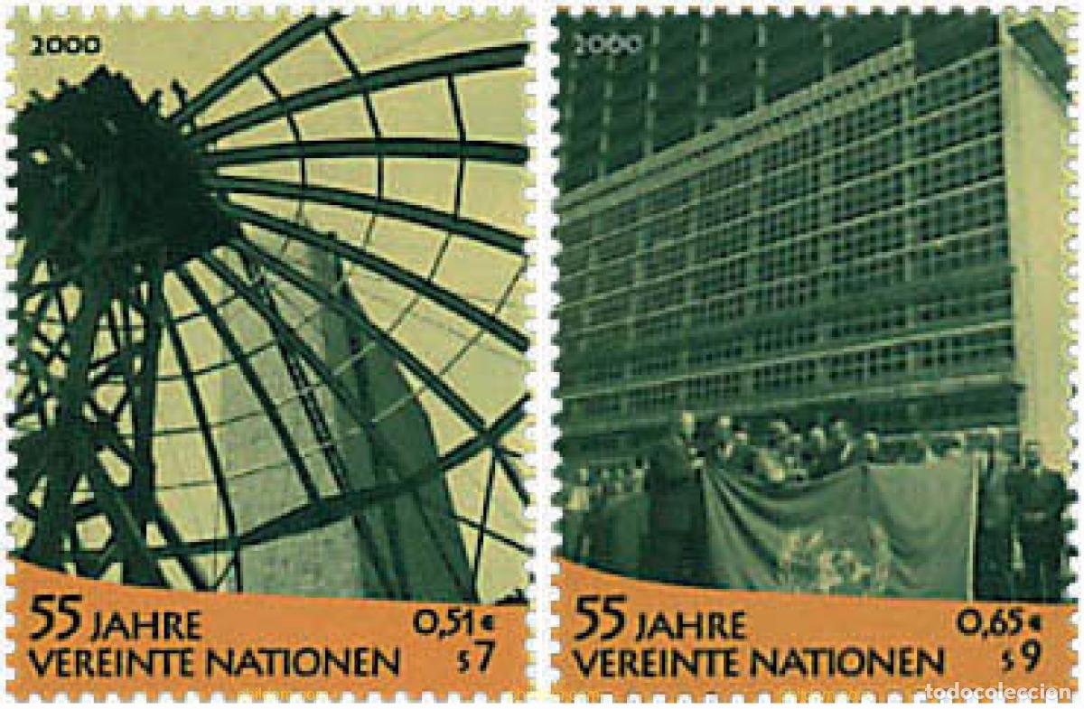 Sellos: 58199 MNH NACIONES UNIDAS. Viena 2000 55 ANIVERSARIO DE LAS NACIONES UNIDAS