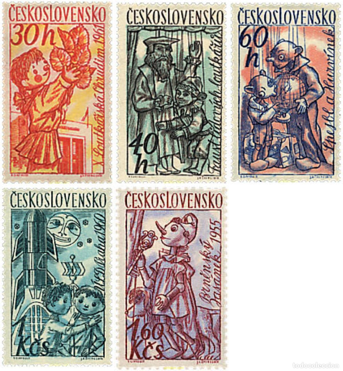 Stamps: 200185 HINGED CHECOSLOVAQUIA 1961 MARIONETAS