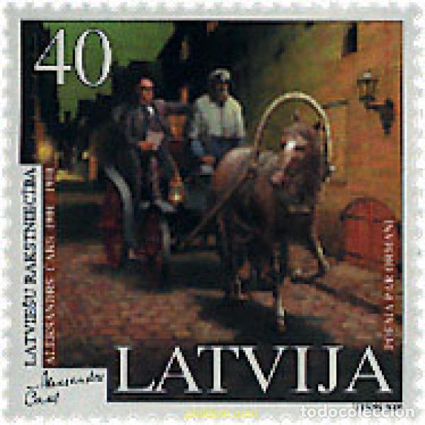 Sellos: 86604 MNH LETONIA 2000 LITERATURA. 50 ANIVERSARIO DE LA MUERTE DEL ESCRITOR ALEKSANDRS CAKS