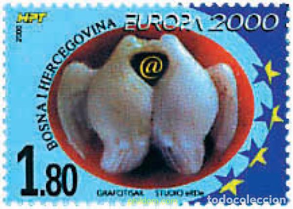 Sellos: 82393 MNH BOSNIA-HERZEGOVINA. Adm Croata 2000 EUROPA CEPT. CONSTRUCCION EUROPEA