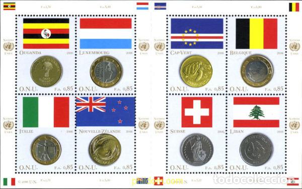 Selos: 226943 MNH NACIONES UNIDAS. Ginebra 2006 BANDERAS Y MONEDAS