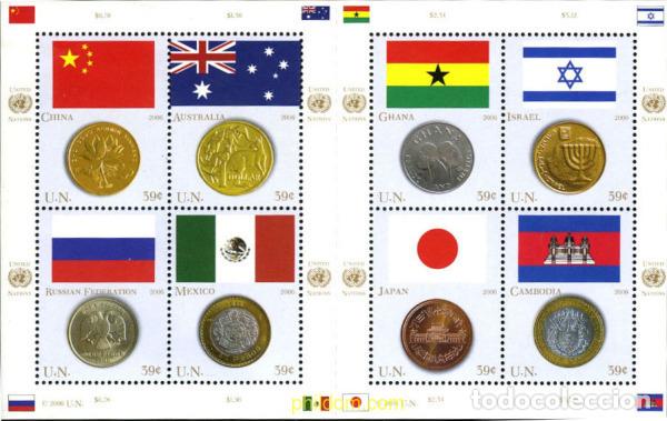 Sellos: 226942 MNH NACIONES UNIDAS. Nueva York 2006 BANDERAS Y MONEDAS