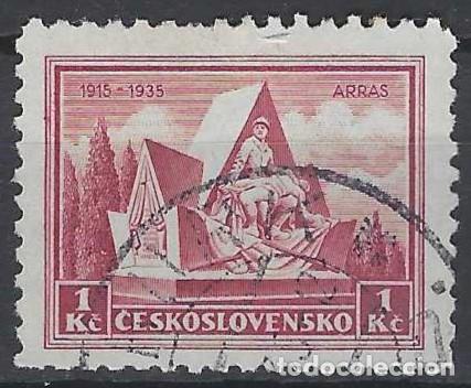 Sellos: CHECOSLOVAQUIA 1935 - 20&ordm; ANIV. DE LA BATALLA DE ARRAS, FRANCIA - USADO