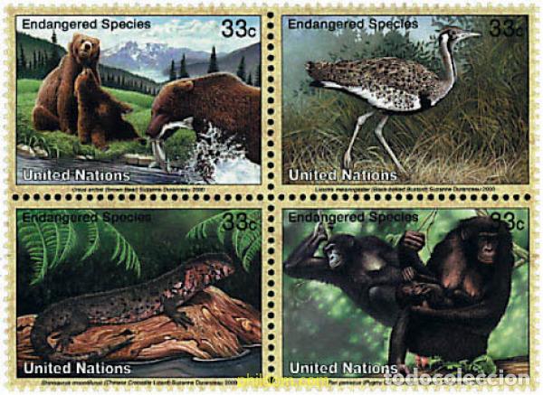 Sellos: 6304 MNH NACIONES UNIDAS. Nueva York 2000 PROTECCION DE LA NATURALEZA