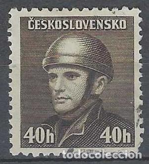 Sellos: CHECOSLOVAQUIA 1945 - SOLDADOS DE LAS FUERZAS ALIADAS - USADO