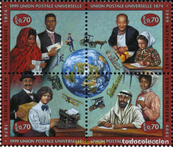 Stamps: 334920 MNH NACIONES UNIDAS. Ginebra 1999 125 ANIVERSARIO DE LA UPU