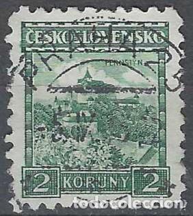 Timbres: CHECOSLOVAQUIA 1929-31 - CASTILLOS, PERNSTYN - USADO