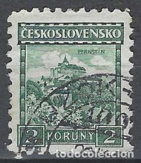 Timbres: CHECOSLOVAQUIA 1929-31 - CASTILLOS, PERNSTYN - USADO